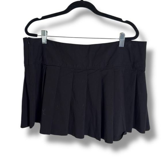 Dolls Kill Current Mood Pleated Black Mini Skirt Rave 2000s Size XXL - Picture 6 of 6